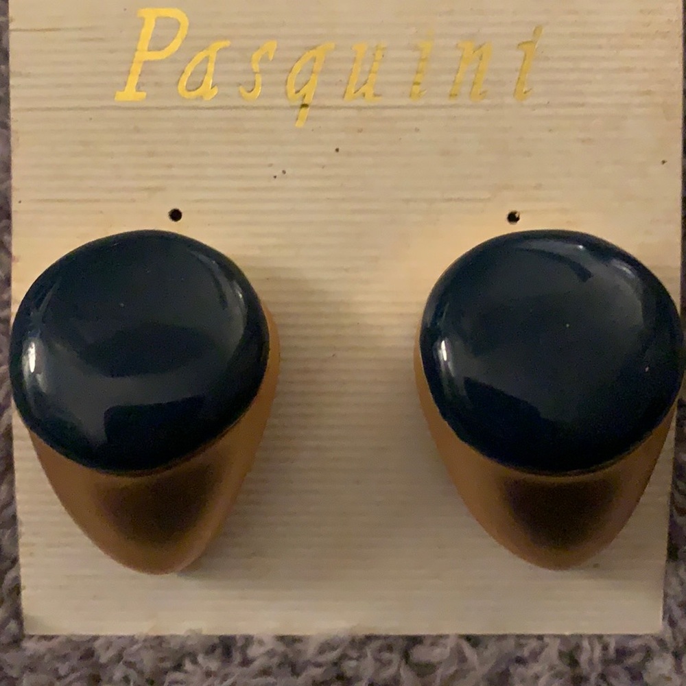 Vintage large deadstock clip earrings 80’s